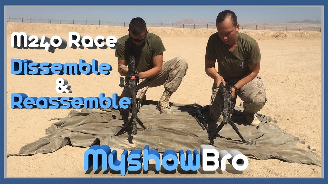 M240 Machine gun Race Dissemble & Reassemble